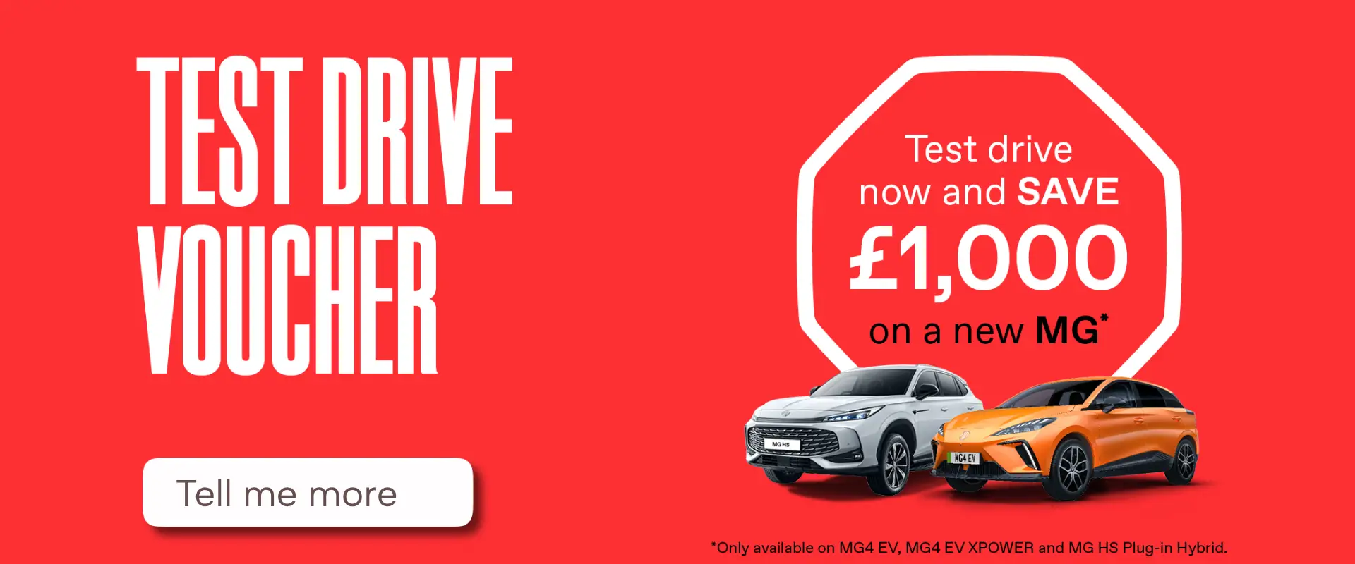 MG Test Drive Voucher